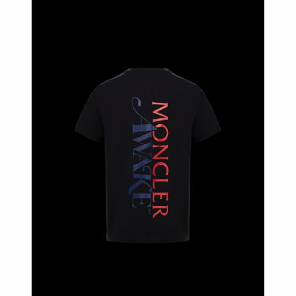 20AW MONCLER 偽物 Tシャツ* Awake コラボ ロゴ Tシャツ 2色 0928C70910V8141